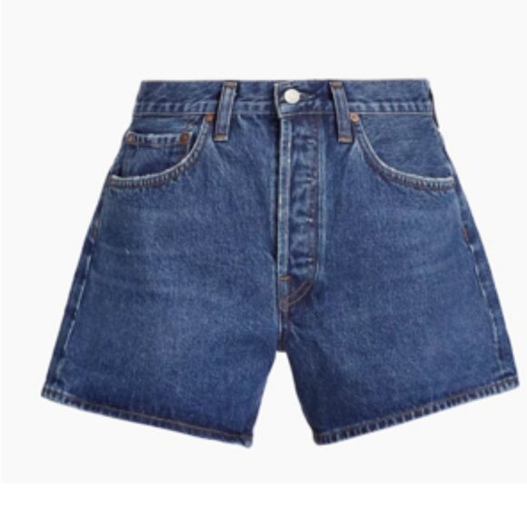 Agolde Women's Blue Jean Shorts - Picture 3 of 13
